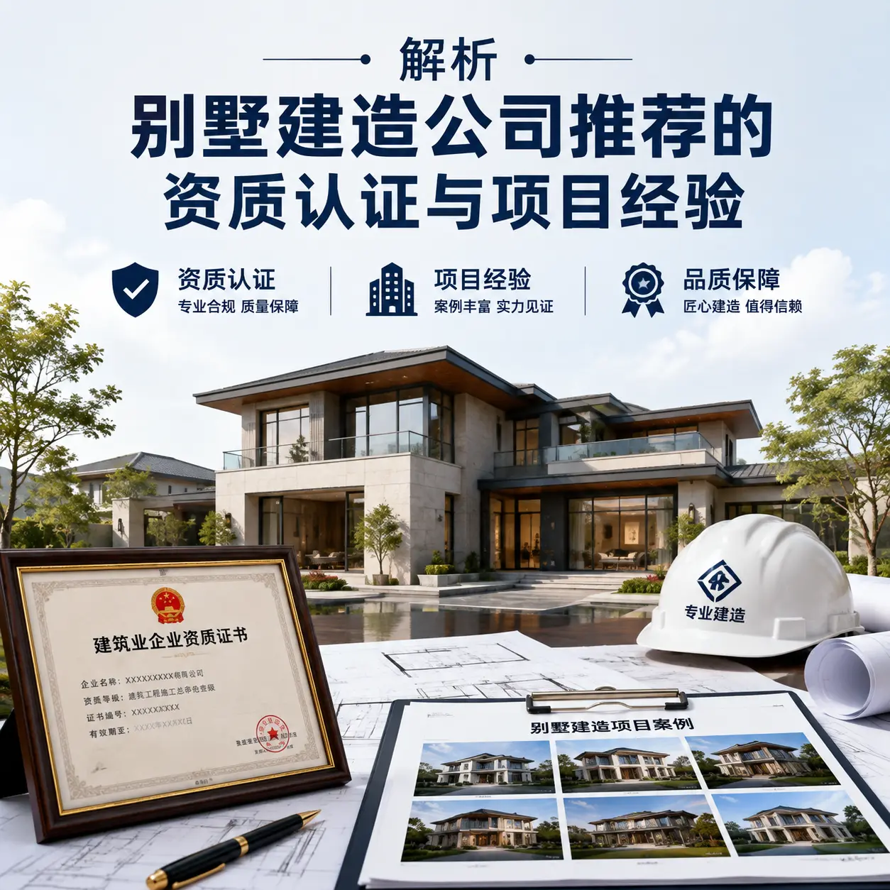 解析 思南 别墅建造公司推荐的资质认证与项目经验