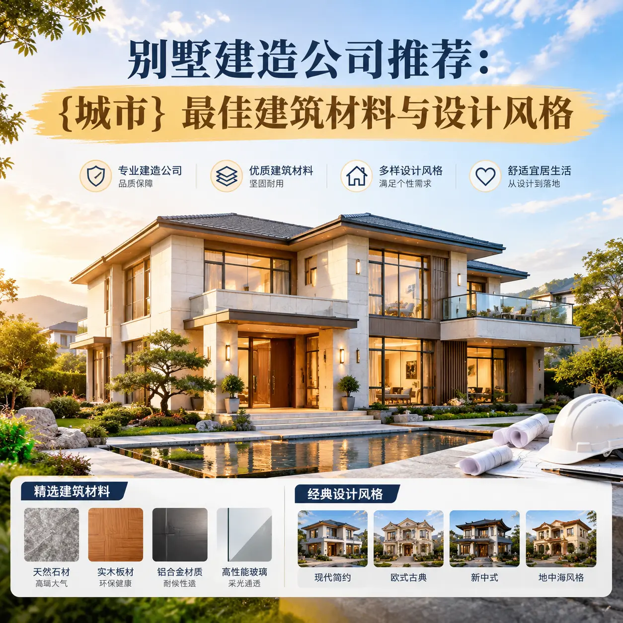 别墅建造公司推荐： 思南 最佳建筑材料与设计风格