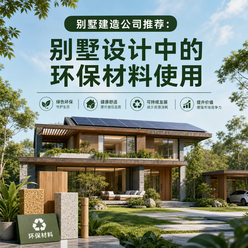 别墅建造公司推荐： 思南 别墅设计中的环保材料使用